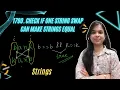 1790 Check if One String Swap Can Make Strings Equal Strings Leetcode