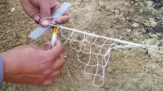 Download Fish Netting - How To Make Fishing Net At Home - DIY Simple Net MP3