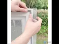 How to install magnetic DIY mesh screen for windows