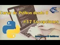 Tutorial Python 3 Excepciones