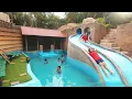 Lagu TIMELAPSE: Days Building an Underground Swimming Pool House with a $100 Water Slide Park