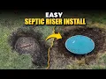 How to Install a Septic Riser DIY Guide