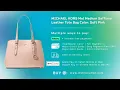 MICHAEL KORS Mel Medium Saffiano Leather Tote Bag Color Soft Pink