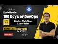 Day 66 Deploy MySQL on Kubernetes 100 Days of DevOps