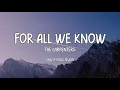 The Carpenters - For All We Know (Lyrics)