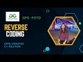 Reverse Coding GeeksforGeeks POTD- 2023