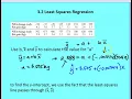 3 2 Least Squares Regression