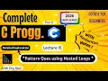 Solving Pattern Questions Nested Loops Lecture 15 C Programming Full course for Beginners