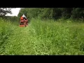 Compact tractor Rotary Cutter Demo ATD 4 48 Bush Hog type on Kubota BX