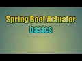 34 Spring Boot Actuator basics Production Monitoring and Management with Spring Boot Actuator