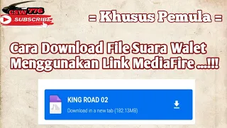 tutorial cara download file suara walet menggunakan link mediafire untuk pemula