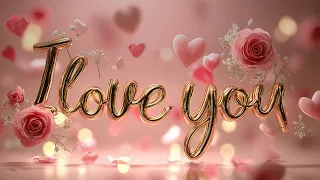 I Love You Romantic Love Valentines music TV Wallpaper Screensaver Background