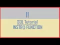 Tutorial 11 SQL INSTR Function