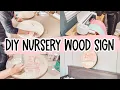Nursery Name Sign on a Budget Nursery Name Sign DIY DIY Wood Sign