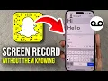 How to Screen Record Snapchat Chat Without them Knowing - 2025