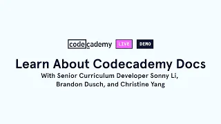 DEMO Learn about Codecademy Docs - Part 2
