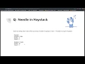 Ace Algorithms and Programming Interviews in Swift Needle Haystack