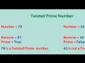 Java program on Twisted prime Number