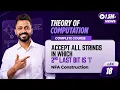 Lec-18 Design NFA of all binary strings in which 2nd last bit is 1 NFA Designing TOC in Hindi