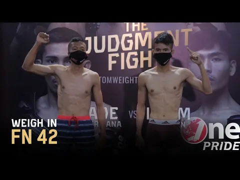 Atomweight: Jhonson Hutagaol VS Nando Sitanggang | Weigh In One Pride MMA FN 42