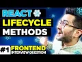 React Lifecycle Methods Using Class Functional Components Frontend Interview Experience EP-01