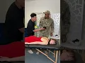 Soldier disguises as a massage therapist to surprise his wife