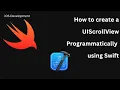 How to create a UIScrollView Programmatically