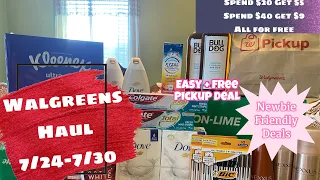 WALGREENS HAUL - ALL FOR FREE NEWBIE FRIENDLY DEALS DIGITAL DEALS