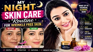 🔥 55 की उम्र में भी चेहरे पर Wrinkles नहीं 😱 मेरी भाभी का Secret Night Skin Care Routine!