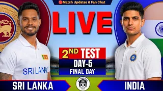 🔴Live: India vs Sri Lanka, 2nd Test | Live Cricket Score & commentary | IND vs SL Live | Last day