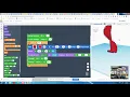 Make a tall spiral staircase using variables and loops in Tinkercad Codeblocks