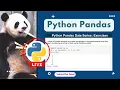 Python Pandas Exercises Data Series I DataFrame Indexing python progamming