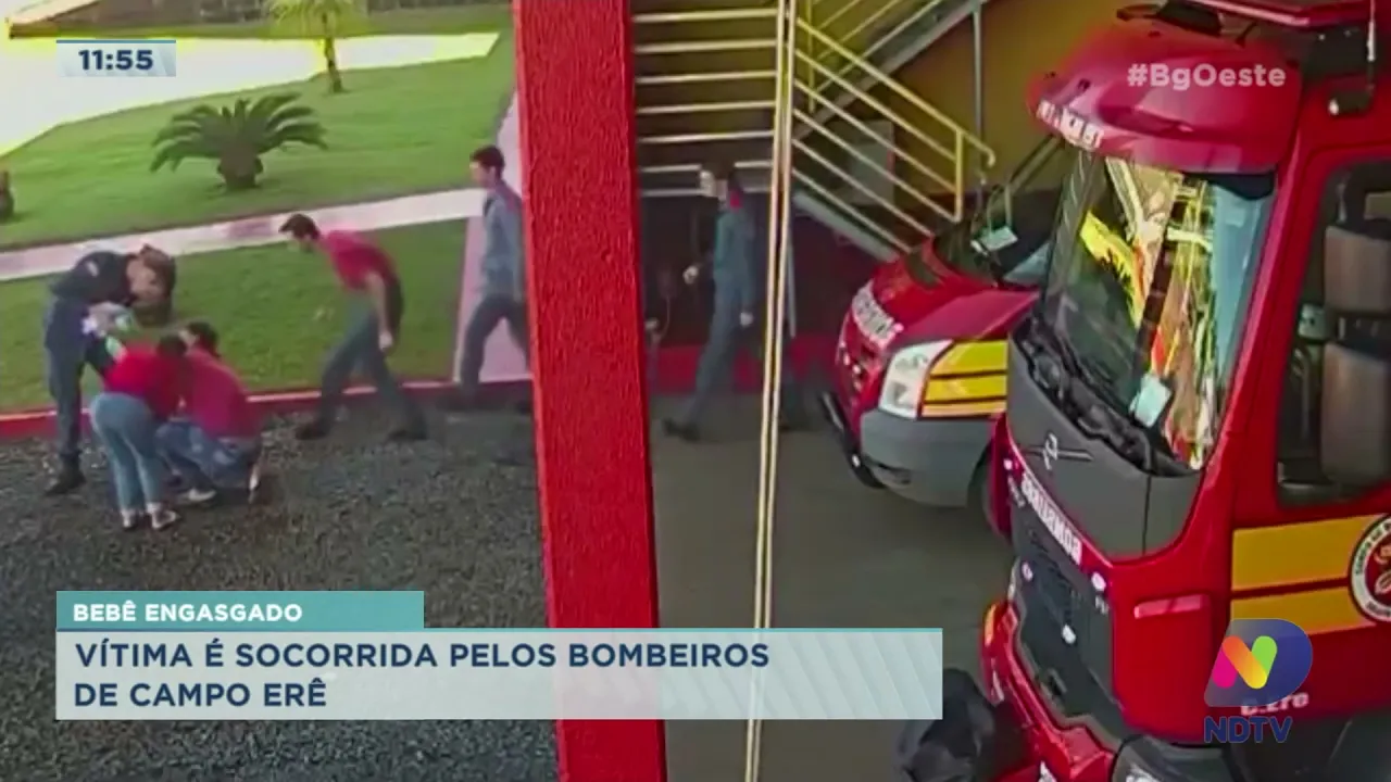 Bebê engasgado é socorrido pelos Bombeiros de Campo Erê