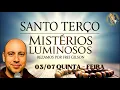 Download Lagu SANTO TERÇO l 03/07/2025 l QUINTA l MISTÉRIOS LUMINOSOS l VAMOS REZAR POR FREI GILSON