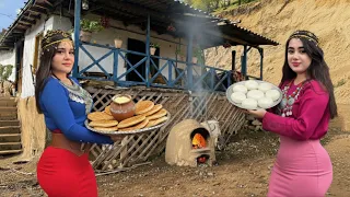 لا حاجة للموقد اصنع الزبدة والجبن الفارسي التقليدي على طريقة بدوي الجبال 