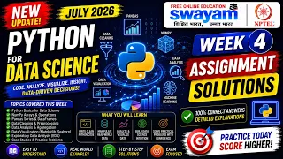 Python for Data Science Week 4 Assignment Answers 2026 NPTEL July 2026 NPTEL Assignment