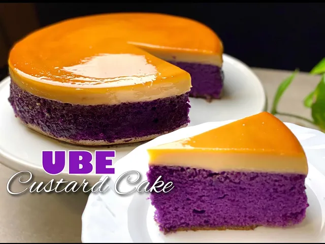 Download MP3 UBE CUSTARD CAKE I Perfect Christmas Dessert