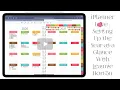 IPlannerHelps Setting up Year at a Glance