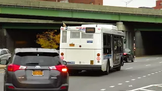 MTA Bus Arverne bound Orion VII 3649 Q52 LTD at Hoffman Blvd