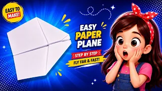 ✈️ Make An Amazing Paper Plane That Flies Far And Fast 😱 || Easy Diy Airplane Tutorial ✈️ ✨ 