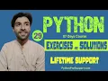 29 Python Day 04 Exercises Solutions Solutions Explanations