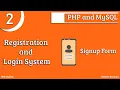 Registration and Login System using PHP and MySQL Part-2 Signup Form
