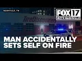 Man accidentally sets himself on fire in wheelchair dies in Midtown Nashville