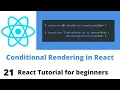 React js Conditional Rendering if else statements in React js Ternary in React - Web Boss