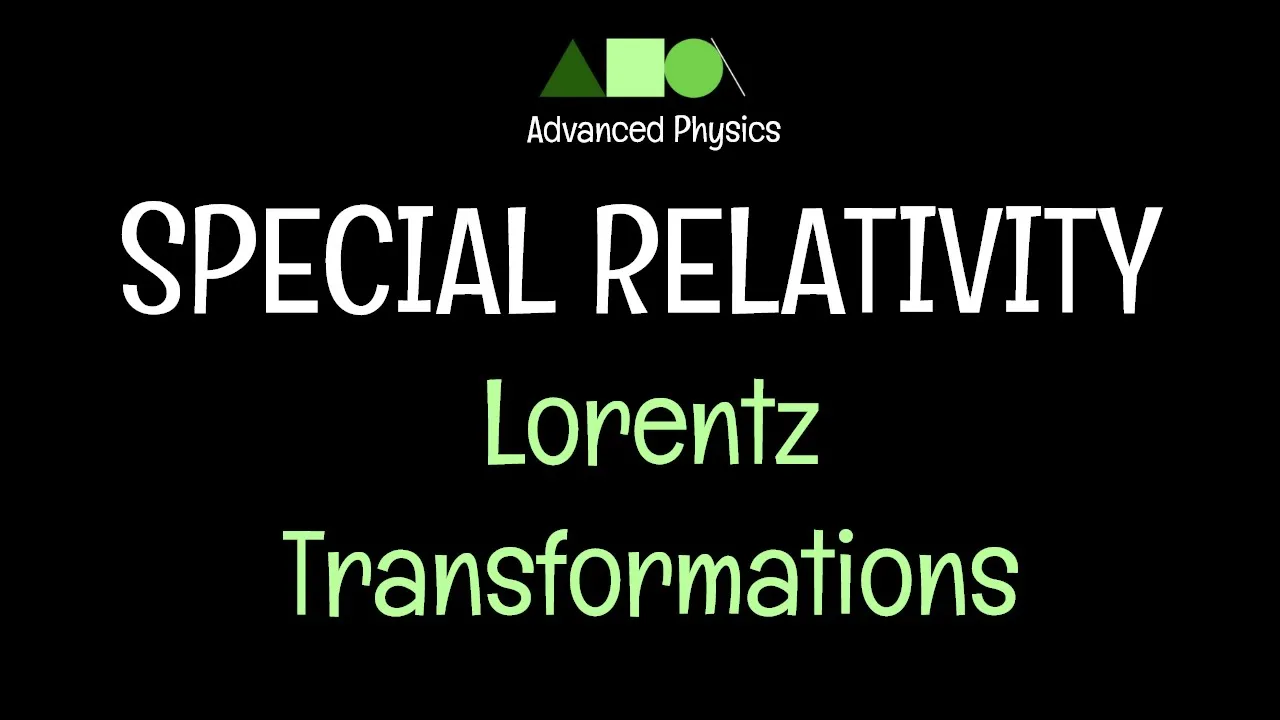 Special Relativity- Lorentz Transformations