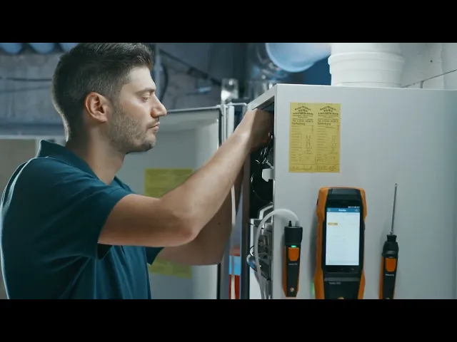 Video showing Testo 300 Flue Gas Analyser applications