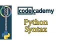 Learn Python with CodeCademy Python Syntax
