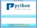 Best Python Assignment Help