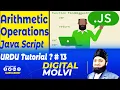 JavaScript Tutorial for Beginners Learn JavaScript in Urdu Hindi Arithmetic Operations in JS 13