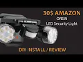 Cheap Amazon LED security flood light - install and review OREiN DIY How to